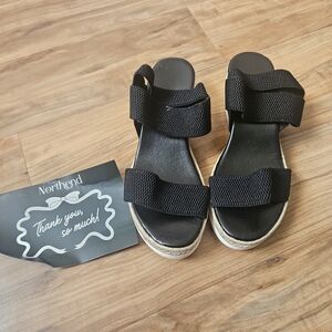 North End Black Women's Sandals Size 37